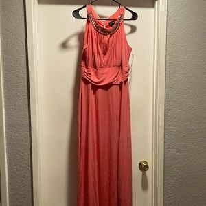 Enfocus studio long coral dress size 14